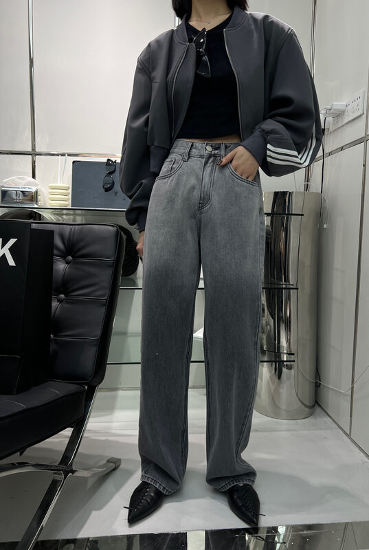 New in early autumn!【T-PLATFORM】Personal gradient design loose jeans W6167# CQW