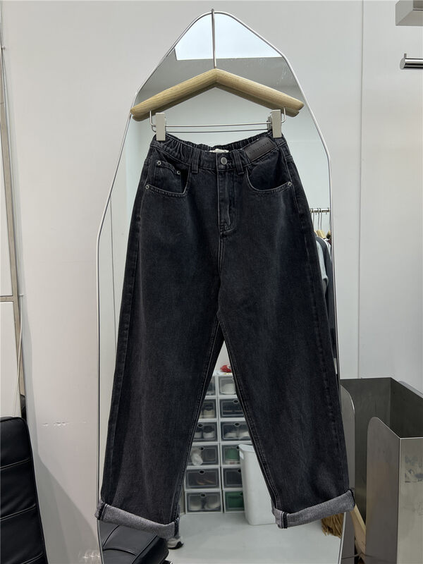 New in autumn!【T-PLATFORM】Simple and casual harem slimming jeans V8683# CQW