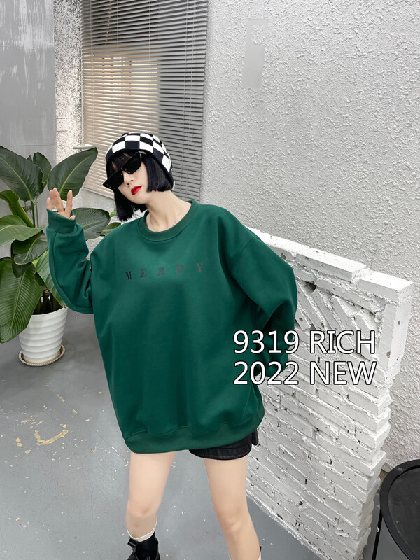Original price 39.48! New in autumn! [9319] Mickey pullover sweater behind round neck 93013# L