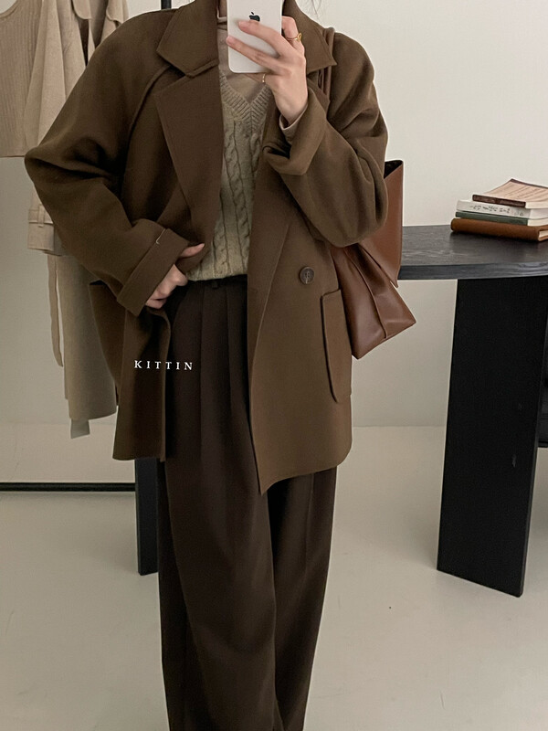【KITTIN】Korean Double Sided Coat 2056FW# FHX