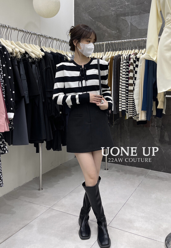 Autumn is new! [UONE] Design sense bandage slimming sweater 6650# LSL