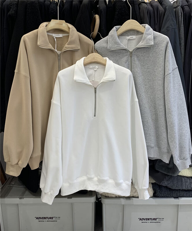 New in winter!【SANBARA】Korean stand collar comfortable pullover sweater 9835# LSW