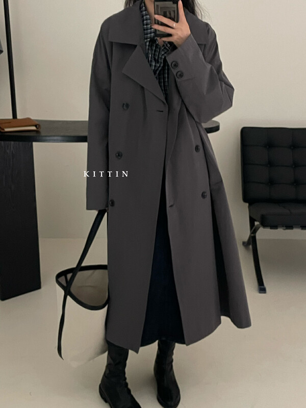 【KITTIN】Simple design windbreaker (with belt) 253# FHX
