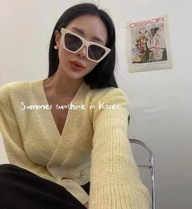 New in early autumn! [Yan Zhen] V-neck double-breasted comfortable all-match knitted cardigan 02232# PCZ