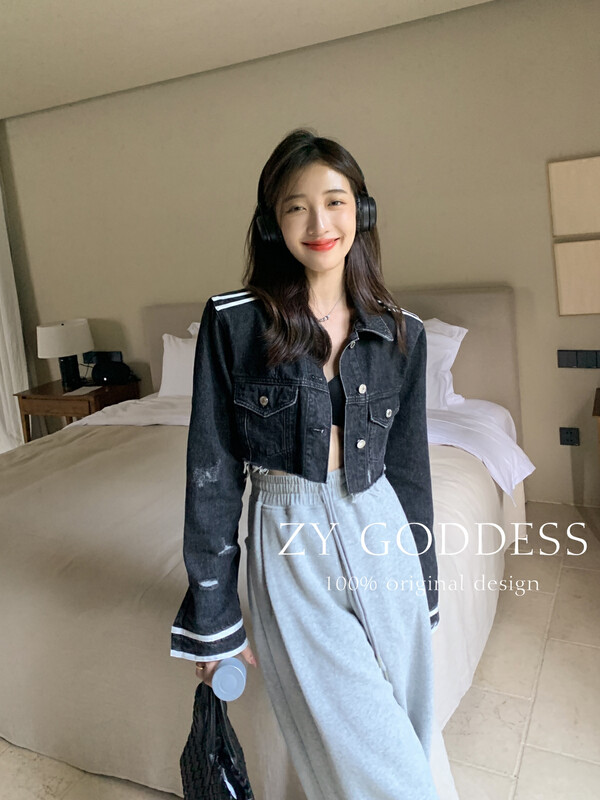[ZY] American retro motorcycle denim short jacket denim jacket J188