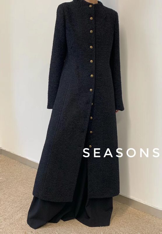 New in autumn!【SEASONS】Xiaoxiangfeng fashion temperament long coat 66183# XYJ