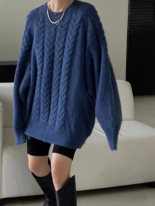 New autumn and winter! [Yan Zhen] high-quality twist solid color warm sweater 72555# PCZ