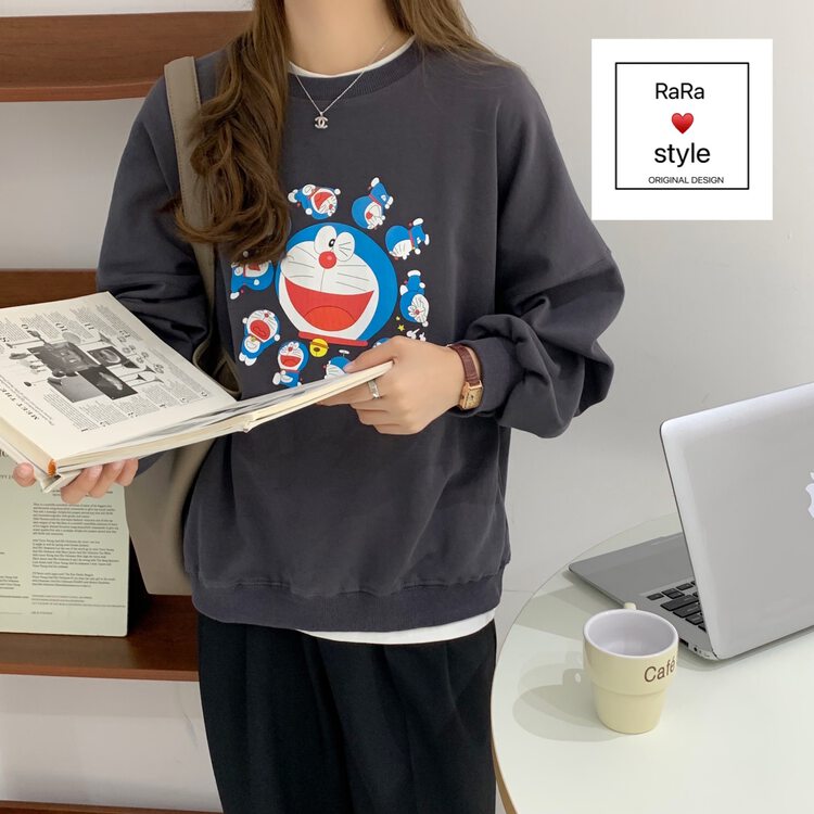 New in autumn! [RARA] casual basic cartoon long-sleeved T-shirt 30321# LSL