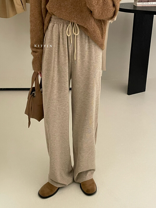 【KITTIN】Korean Style Loose Casual German Velvet Casual Pants 9193