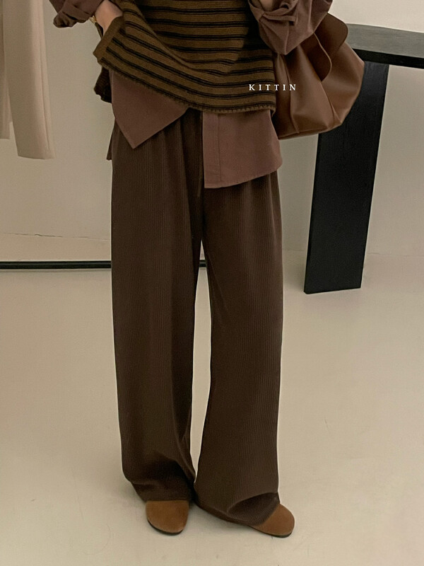 【KITTIN】Korean Casual Wide Leg Casual Pants 9190# FHX
