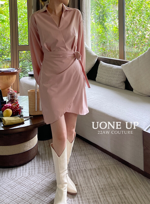 New in early autumn! [UONE] Temperament and gentle strap design suit dress 98776# LSL