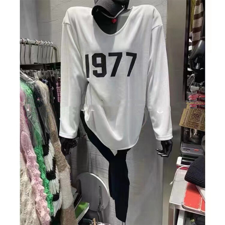 New in autumn! [Yan Zhen] Customized long-sleeved T-shirt with brushed letters 72231# PCZ
