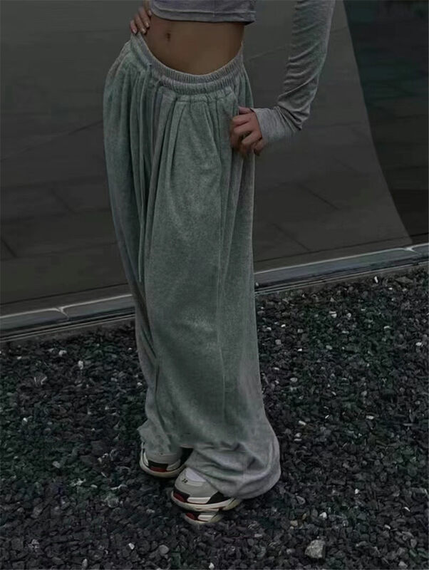 New in autumn! [Yan Zhen] Drawstring elastic waist straight casual pants 26621# PCZ