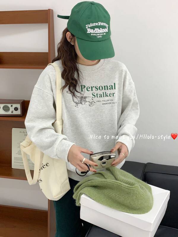 New in winter! [RARA] Round neck letter dog sweater 5652# LSL