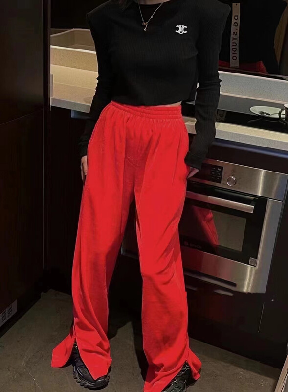 New in autumn! [Yan Zhen] Side zipper design fashion casual pants 26623# PCZ