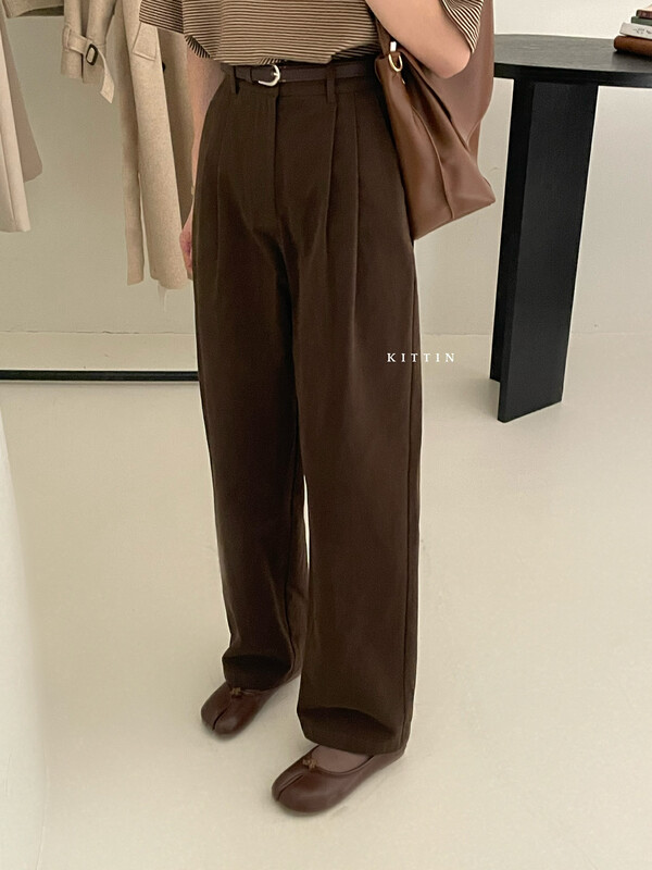 【KITTIN】Korean style casual all-match brushed casual pants 9198# FHX
