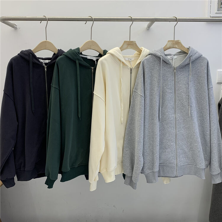 New in winter! [SANBARA] hooded zipper loose short jacket 9832# LSW