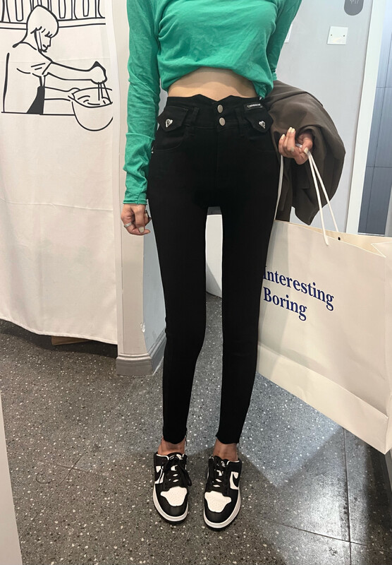 New in early autumn!  [En Xier] Net red hot girl slim fit jeans K3029# FHX