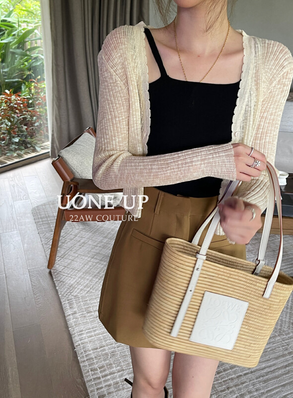 New in early autumn!【UONE】French elegant one button knitted cardigan 9905# LSL