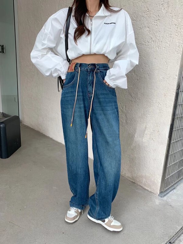 New in autumn!【KAKAJIA】Comfortable and versatile straight-leg jeans 2716# OZQ
