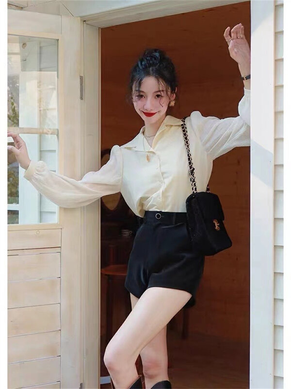 Autumn is new! [LINNA] Korean simple and versatile shorts 7077# JJ