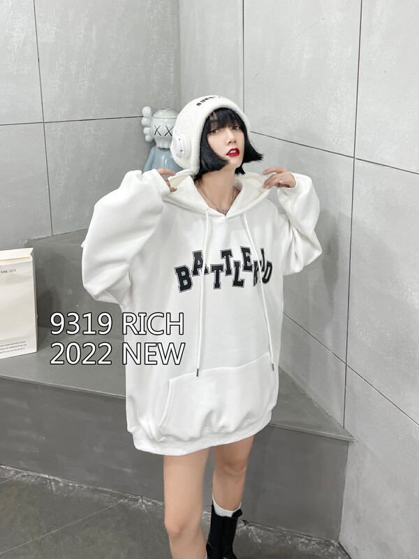 Autumn is new! [9319] Front and rear printed hooded sweater 82001# L