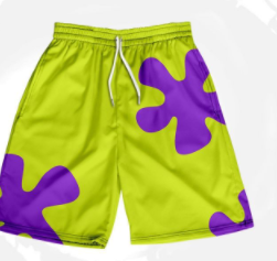 Pai big star shorts male summer loose pajamas SpongeBob casual pants couples seaside vacation beach pants