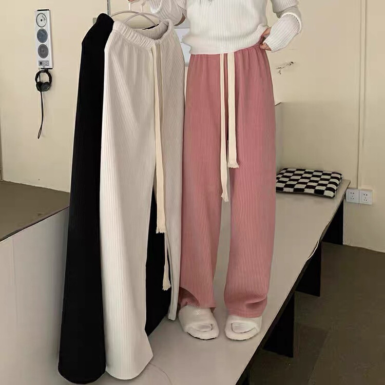 Autumn on the new![Huaxi] Corduroy drawstring wide-leg slacks 9831 # PCZ