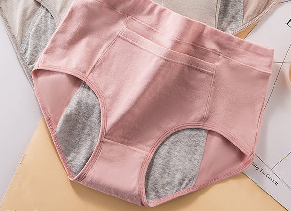 Physiological underwear women's menstrual period leak-proof high waist cotton menstrual safety pants female student aunt sanitary pants large size breathable
