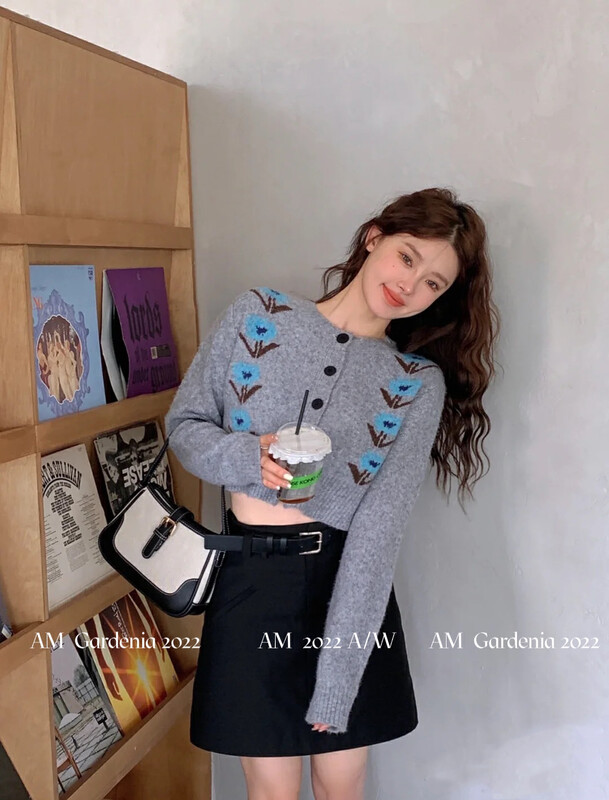 [AM GARDENIA] Korean version of stylish Cardigan 8131 # ZXX
