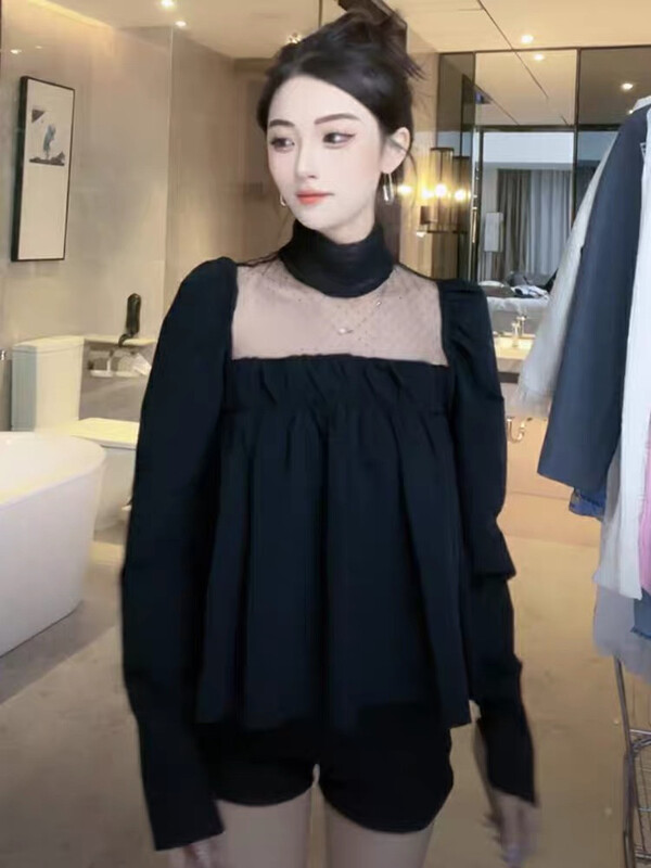 New in autumn! [Huaxi] Fashionable small design versatile shirt 9807# PCZ