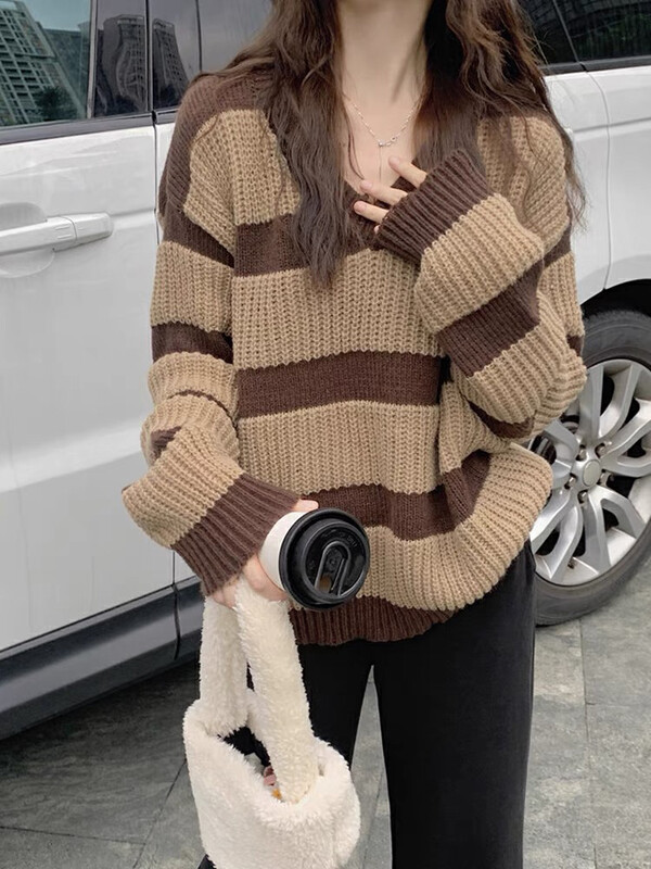 Autumn on the new![F · P] versatile color casual warm sweater Y604FP # HBX