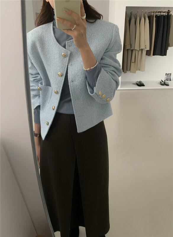 New in early autumn! [WANNA] temperament commuter small fragrance short coat 89536# ZXL
