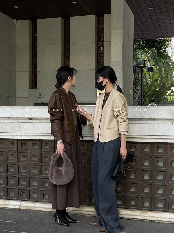 New in autumn!【MOMENT WITH YOU】Irregular mopping trousers J095# LSW
