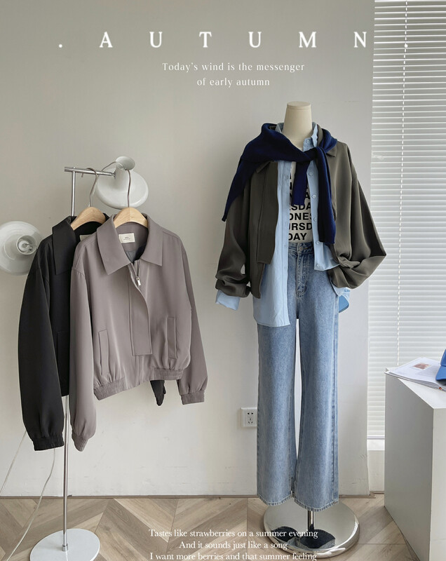 Original price: 134.10! [MRA] Japanese simple wind versatile short coat XJ2175