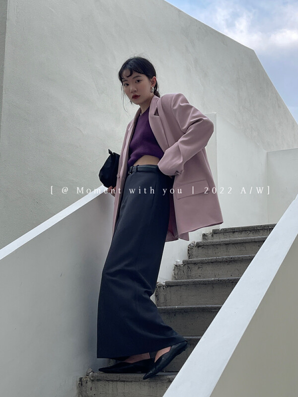 Autumn is new!【MOMENT WITH YOU】New simple all-match skirt (with belt) J033# LSW