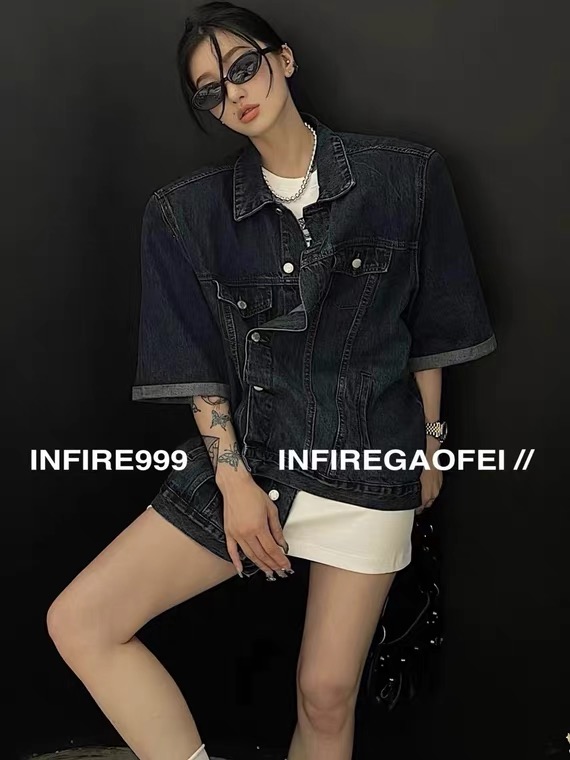 [C.H.Z] Vintage Fashion temperament denim jacket 91028 # WTT