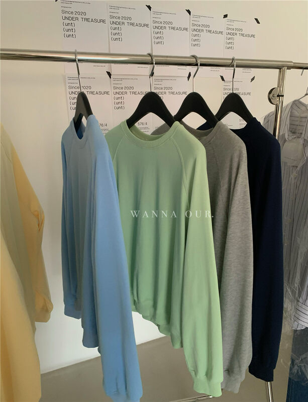 New in early autumn! [WANNA] round neck solid color all-match long-sleeved sweater 98088# ZXL