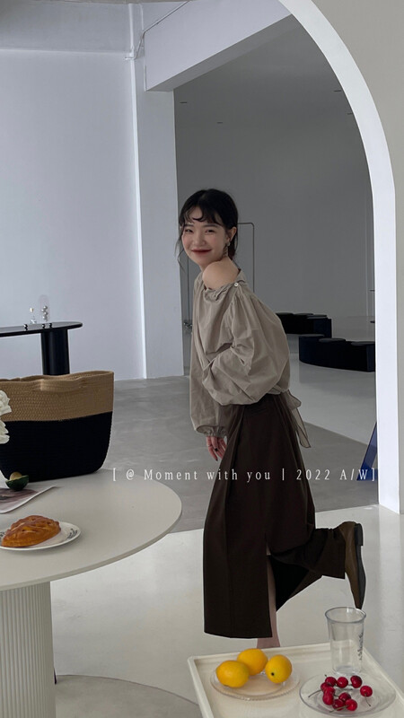 Autumn is new!【MOMENT WITH YOU】Korean style ins gentle wind shirt J083# LSW