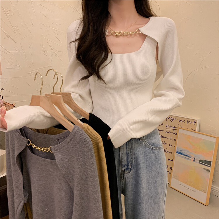 Autumn is new! [F·P] Korean comfortable vest + all-match short shirt suit A537# HBX