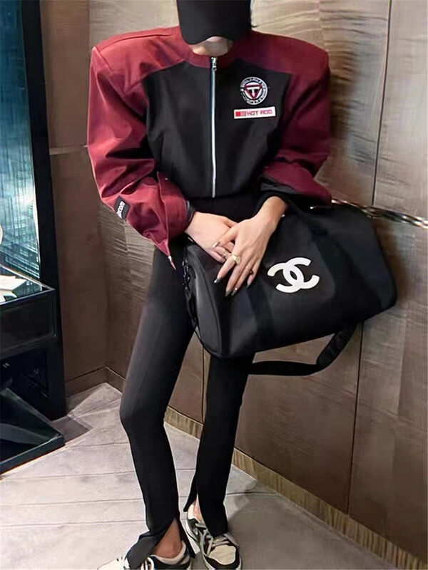 Autumn is new! [C.H.Z] zipper long-sleeved all-match short jacket 91267# WTT