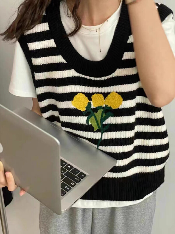 New in autumn! [F·P] Loose, slim and versatile sleeveless vest 1339# HBX