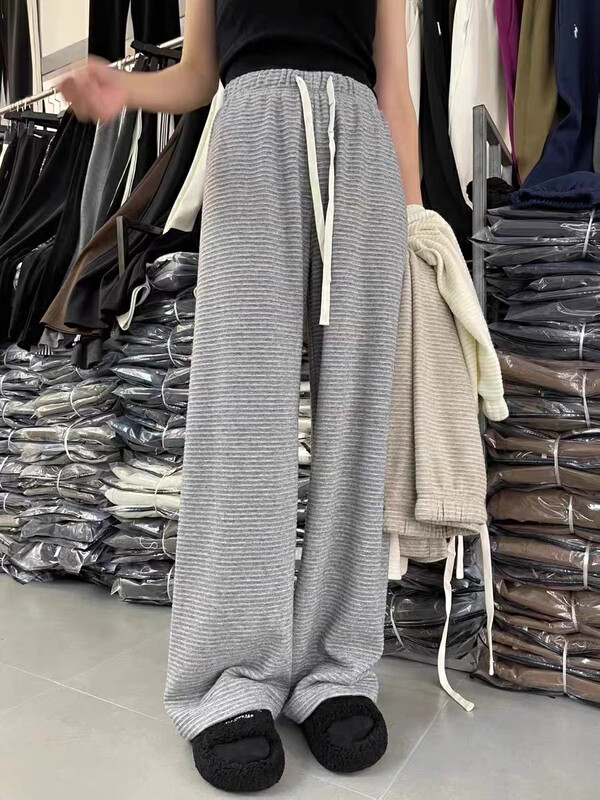 New in autumn! [Huaxi] Elastic waist loose slim casual pants 9846# PCZ