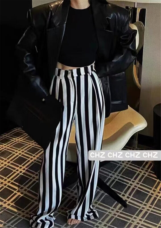 Early autumn on the new![C.H.Z] Striped Korean version joker slacks 80186 # WTT