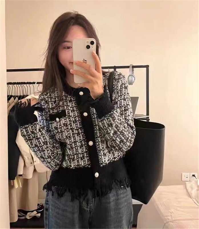 Autumn is new!【C.H.Z】Korean long-sleeved all-match knitted cardigan 00745# WTT