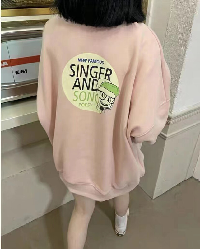 New in autumn! [J.2] ins style letter print loose sweater a2130# LSW