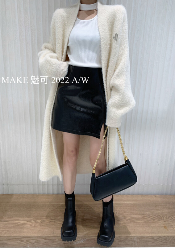 Autumn on the new![MAKE charm can] temperament love fashion loose knit cardigan 50330 # OZQ