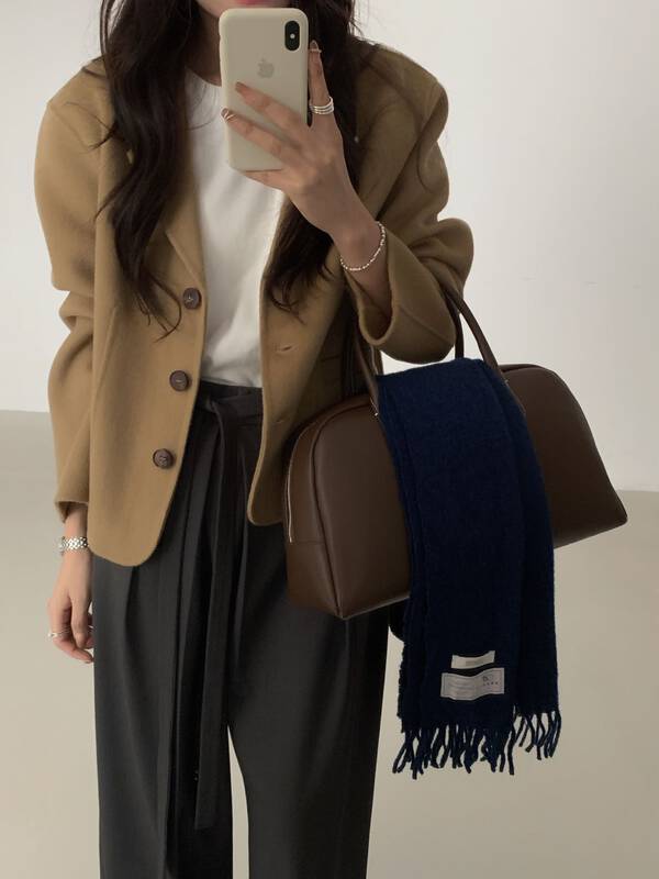 【WANNA OUR】Simple and loose all-match wool coat (new for autumn!) 229828# ZXL