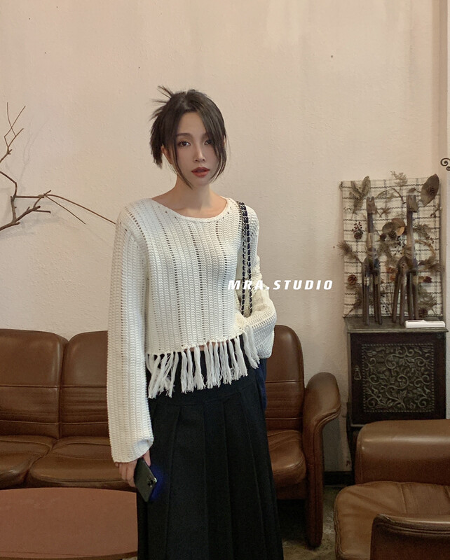 【MRA】Korean Style Fashion Casual Tassel Warm Sweater SP66# CQW