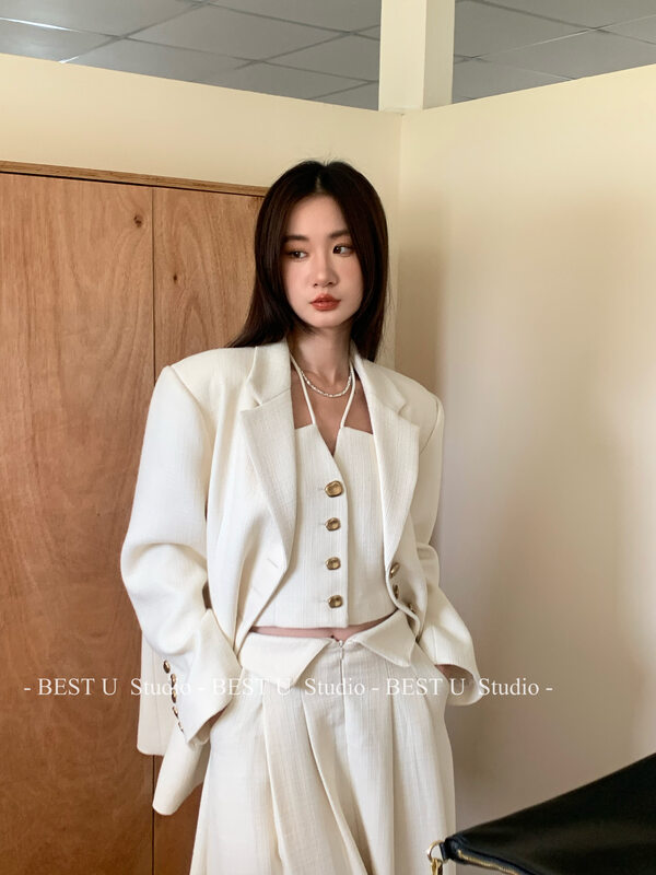 【BEST U】Xiaoxiang style high-quality suit (without vest) 60356# LSW